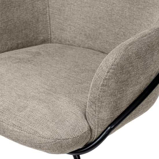 Cadeira Abigail Preto taupe