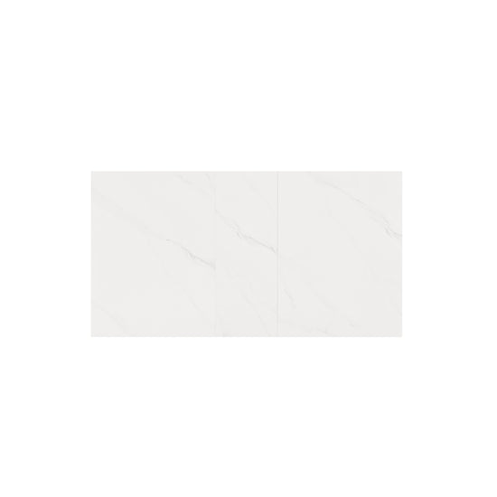 Mesa Lori 160 cm Creta – tablero de porcelana visto desde arriba
