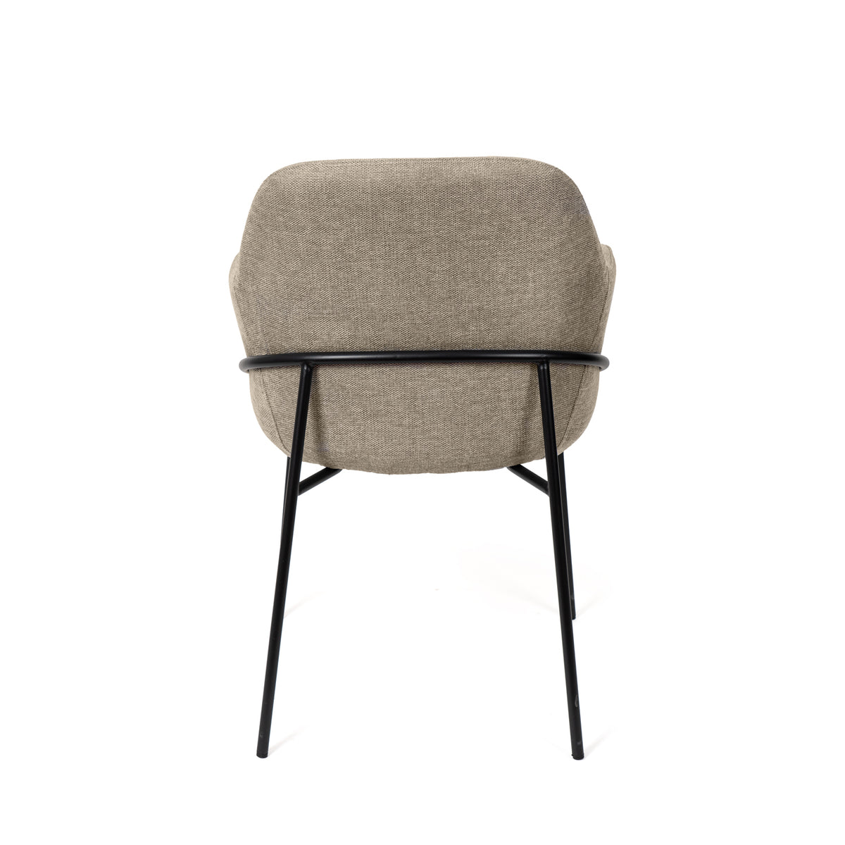 Cadeira Abigail Preto taupe