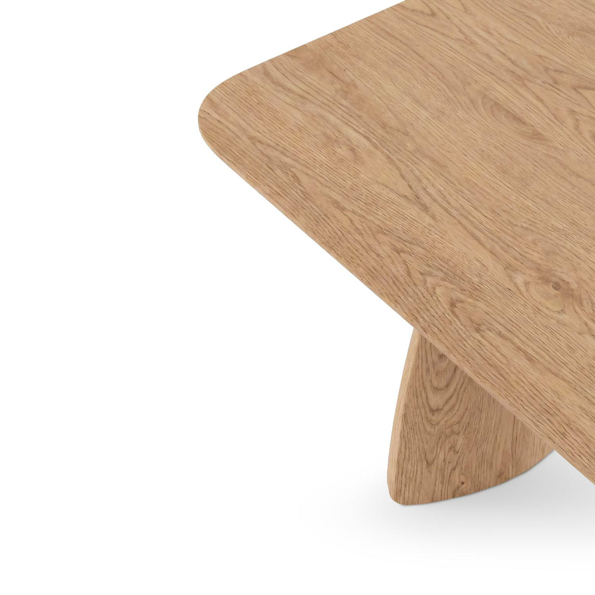 Mesa Kimberly 200 cm Roble – detalle de la esquina