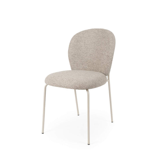 Cadeira Riona taupe pés bege