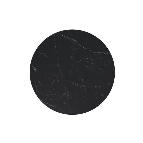 Mesa Fiorella 120 cm Sahara y negro – tablero visto desde arriba