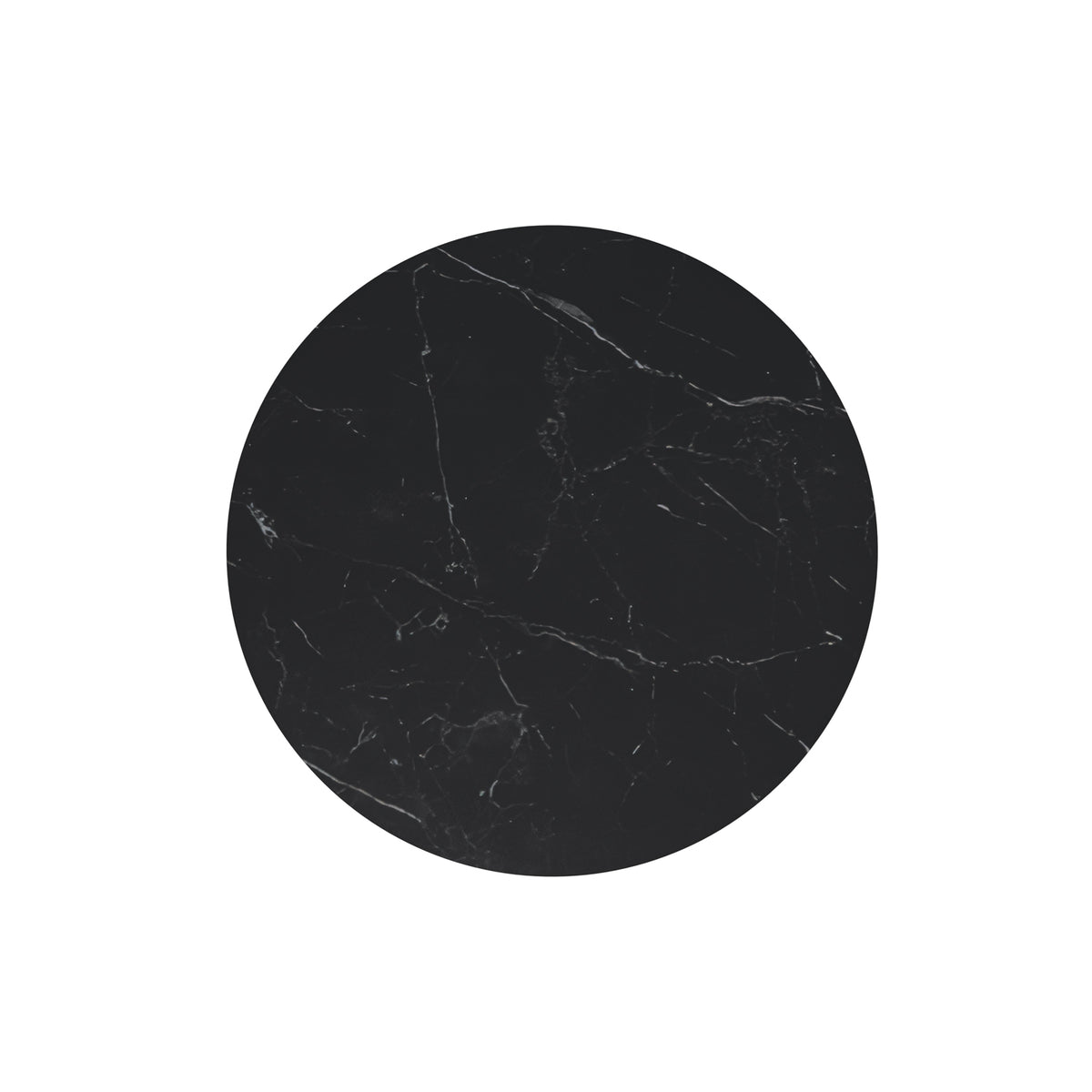 Mesa Fiorella 120 cm Sahara y negro – tablero visto desde arriba