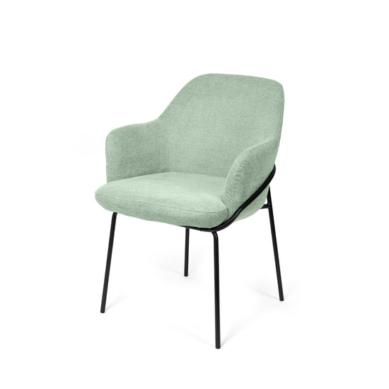 Cadeira Abigail Preto menta