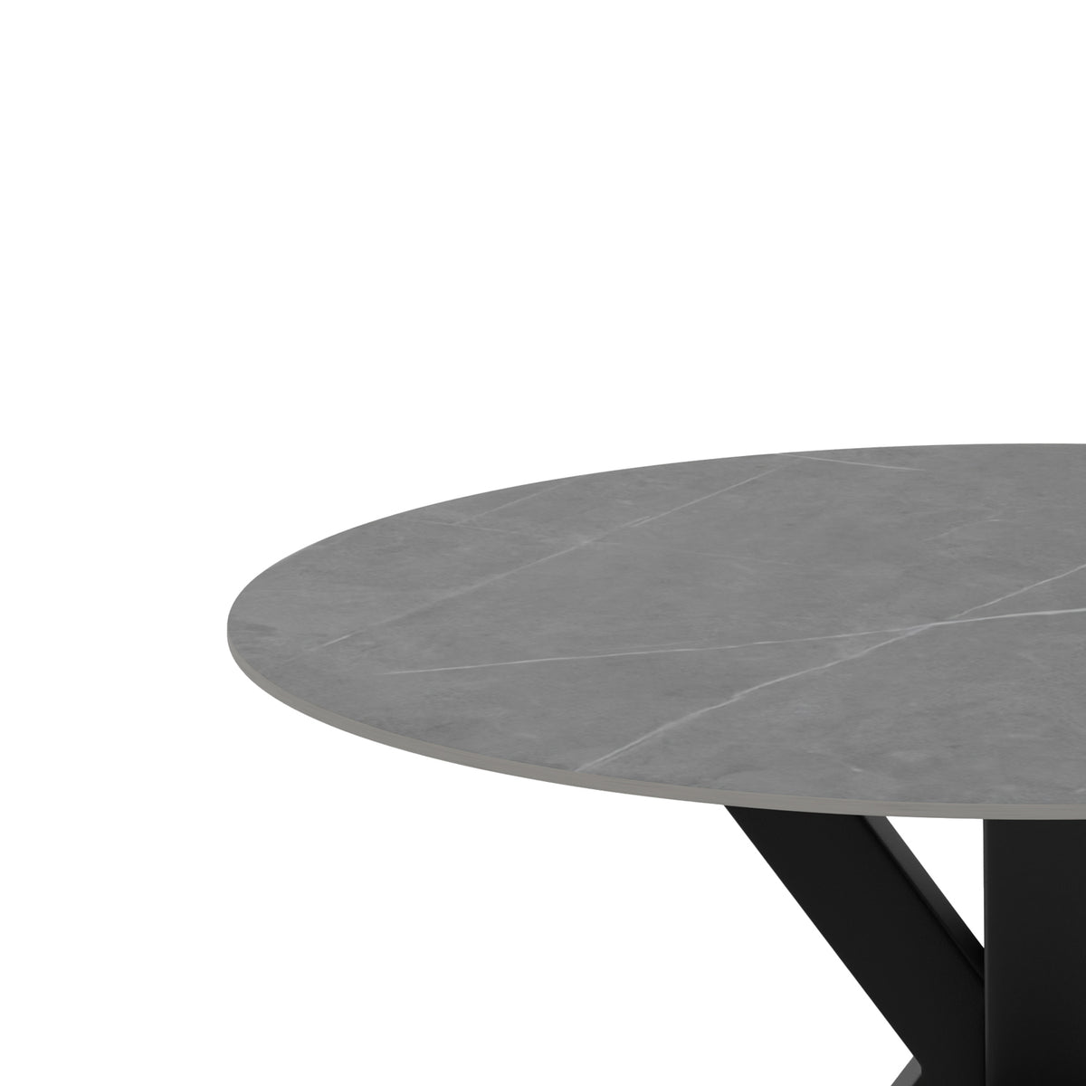 Mesa Fiorella 120 cm Atenea y negro – detalle del tablero