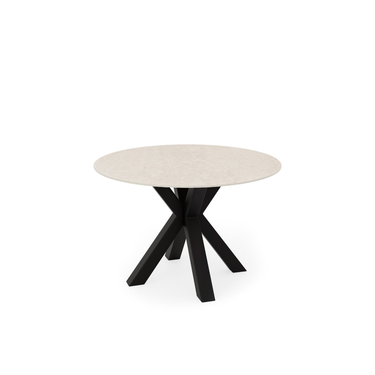 Mesa Fiorella 100 cm travertino e preto – imagem 2