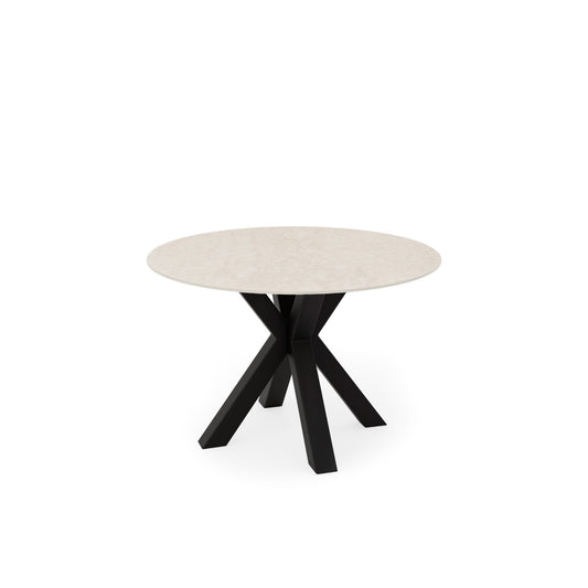 Mesa Fiorella 100 cm travertino e preto – imagem 2
