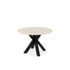 Mesa Fiorella 120 cm Travertino y negro – imagen 2