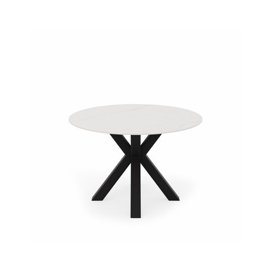 Mesa Fiorella 120 cm Creta y negro – imagen 2