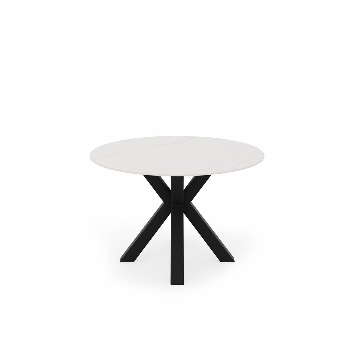 Mesa Fiorella 120 cm Creta y negro – imagen 2