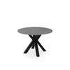 Mesa redonda Fiorella 120 cm Atenea con base Negra