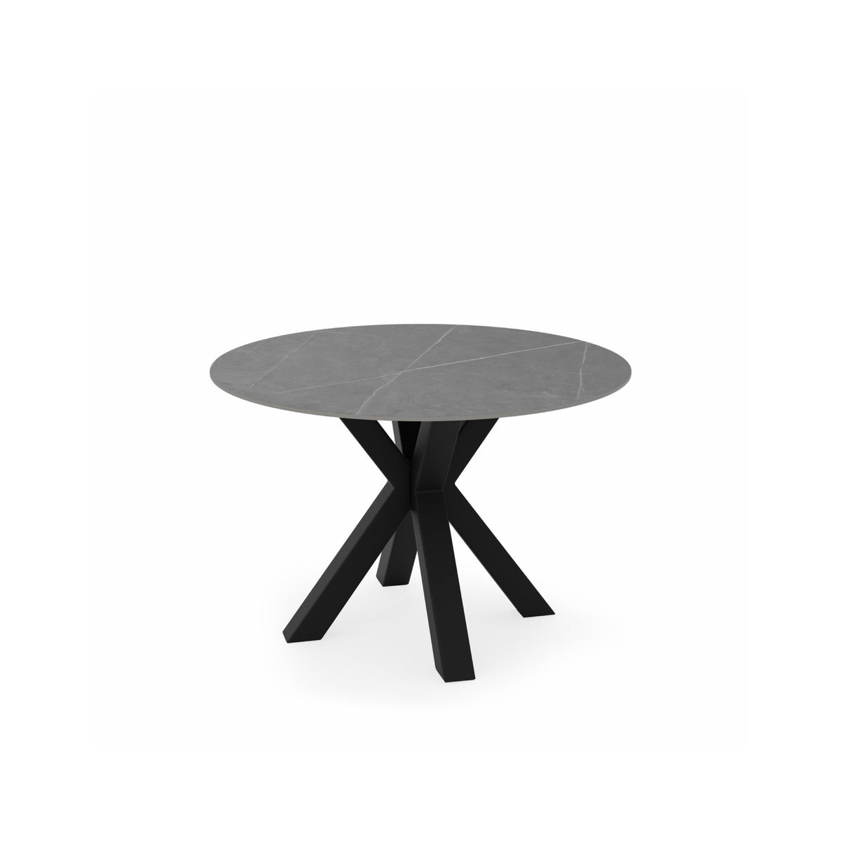 Mesa redonda Fiorella 120 cm Atenea con base Negra