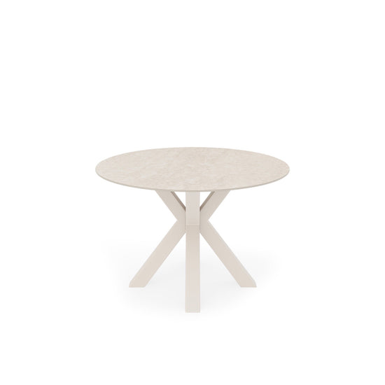 Mesa Fiorella 120 cm travertino e bege – imagem 2