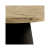 Mesa Holly 100 cm carvalho e preto – pormenor do tampo