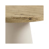 Mesa Holly 100 cm carvalho e bege – pormenor do tampo