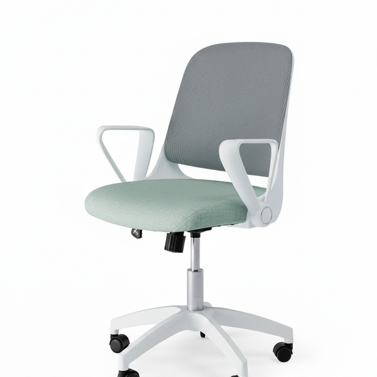 Cadeira de escritório Siracusa menta fundo branco
