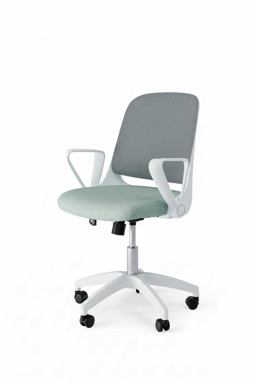 Cadeira de escritório Siracusa menta fundo branco