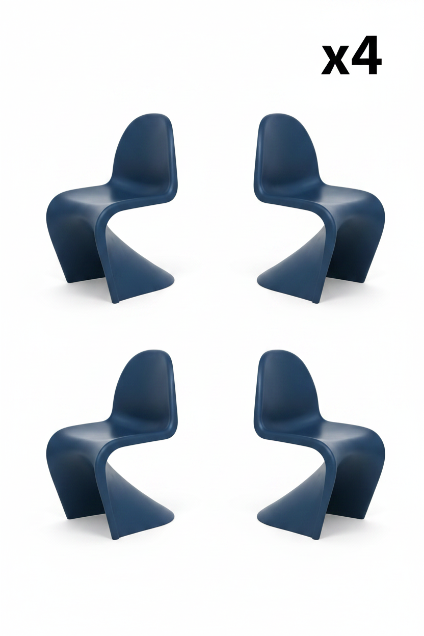 Cadeiras azul escuro x4