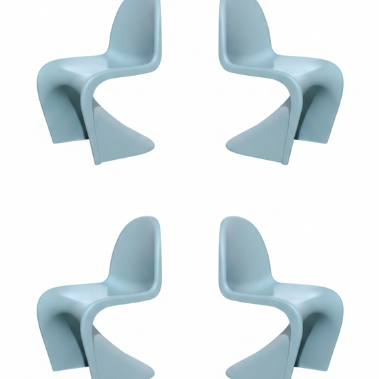 Cadeiras azul água x4