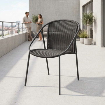Kristen cinzento em terraço contemporâneo, 1:1