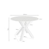 Mesa Fiorella 100 cm – esquema com as medidas