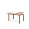 Mesa extensível Molly 120 cm carvalho – com a extensão lateral aberta