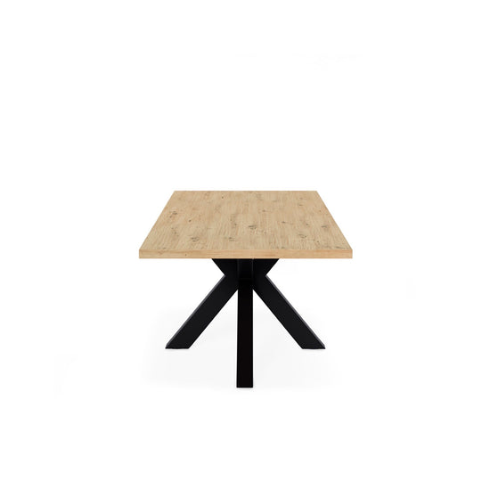 Mesa Sandy 180 cm carvalho e preto – imagem 3