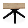 Mesa Sandy 200 cm carvalho e preto – pormenor