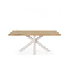Mesa Sandy 140 cm carvalho e bege – vista frontal