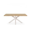 Mesa Sandy 160 cm carvalho e bege – vista frontal